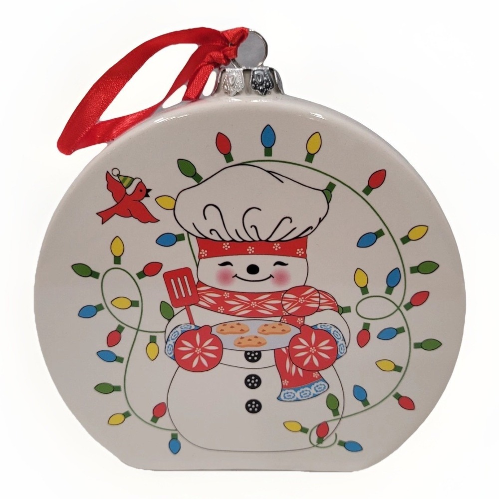 Temptations By Tara Christmas Ornament Suger Cookie Melting Snowmen